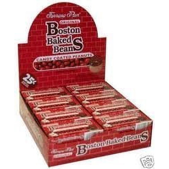 BOSTON BAKED BEANS candy coated peanuts, 1.01oz each, 24 boxes, White