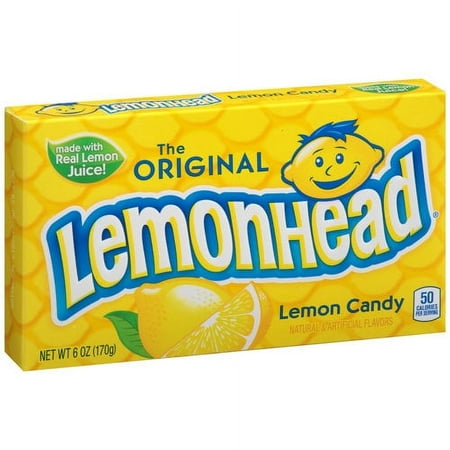 Lemonhead Original Lemon Candy, Hard Candies, 6 oz. Box