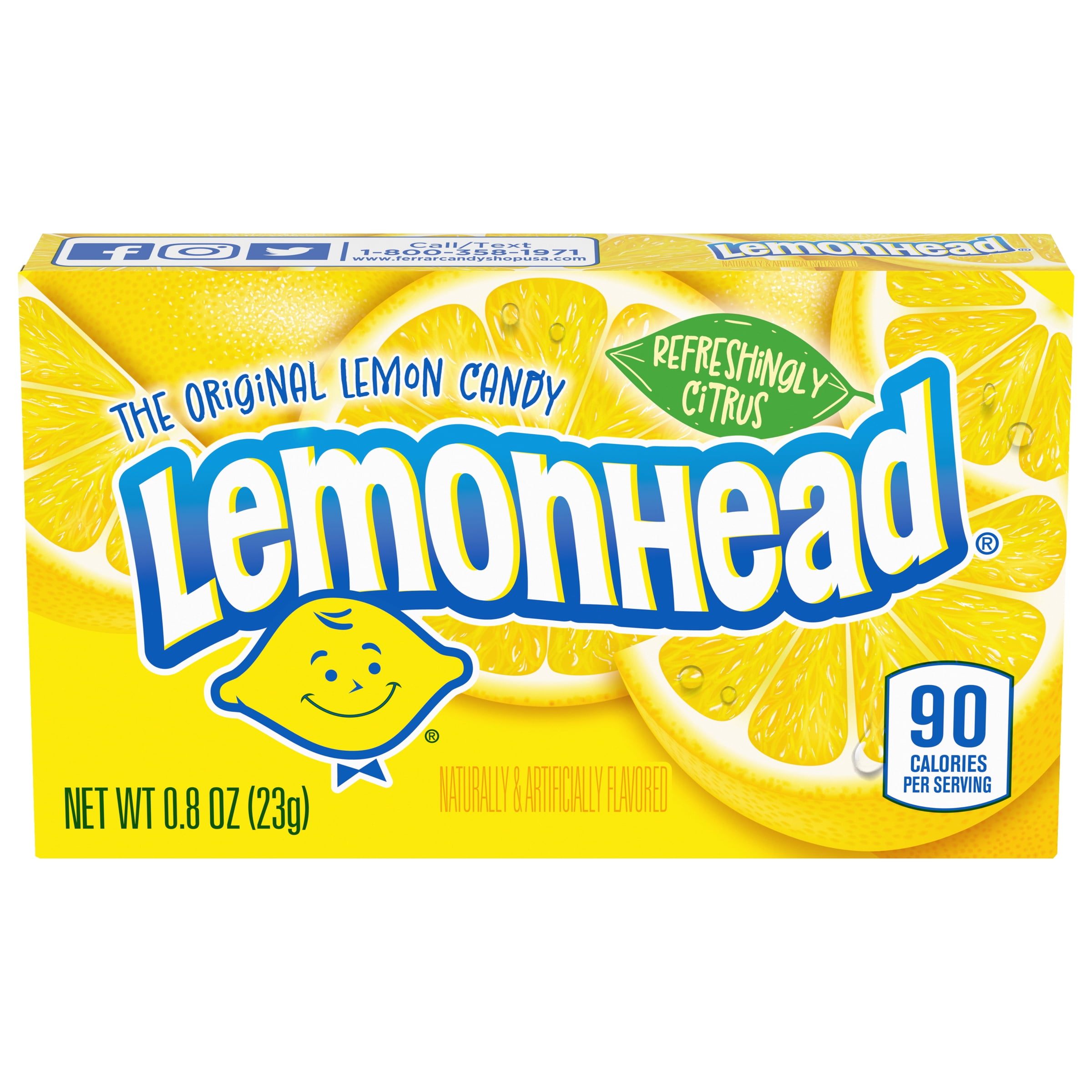 Lemonhead Hard Lemon Candy, 0.8oz Theater Box