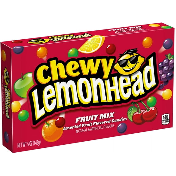 Lemonhead Chewy Candy, Fruit Mix Candies, Assorted, 5 oz. Box