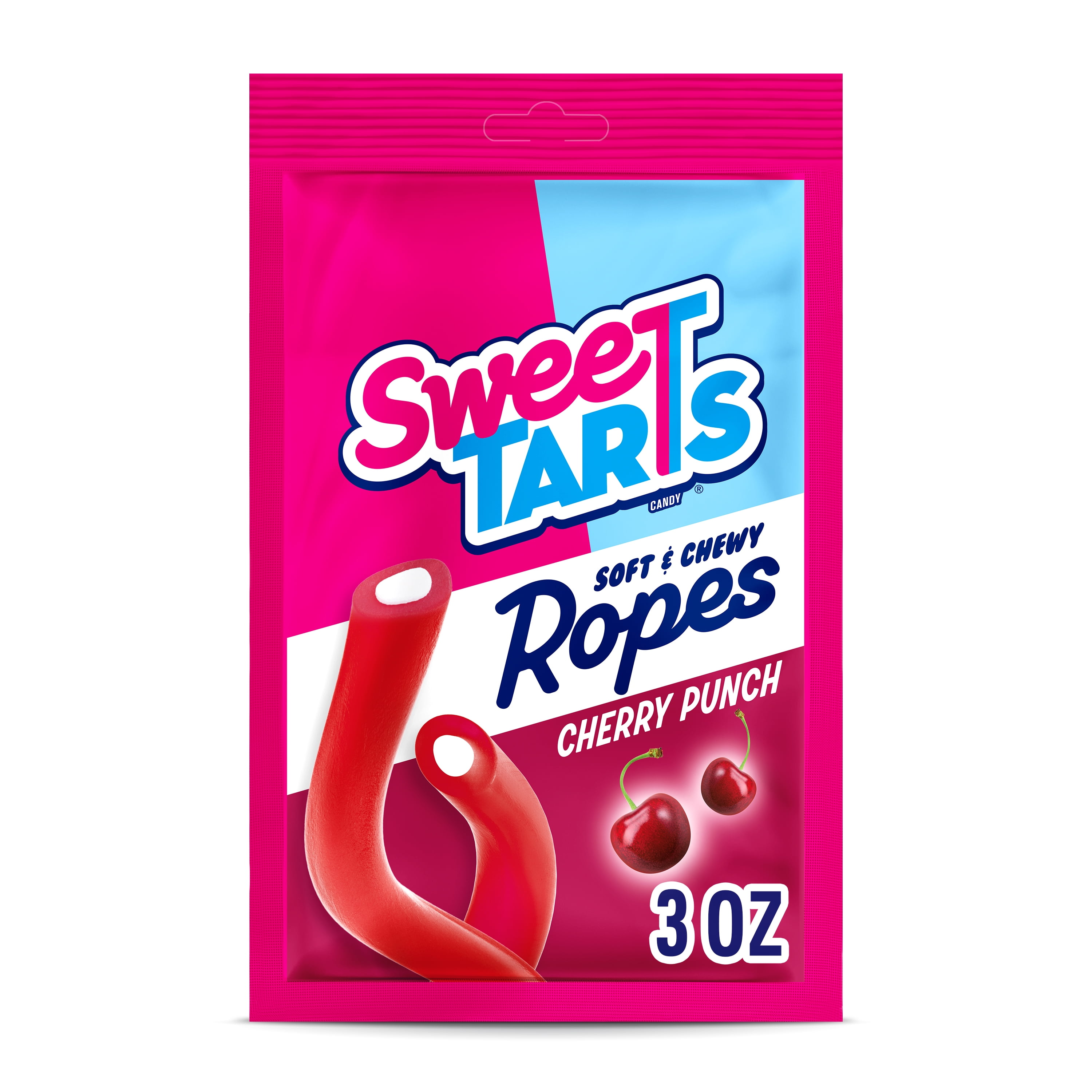SweeTARTS Ropes, Candy, Cherry Punch, Soft and Chewy, 3 oz