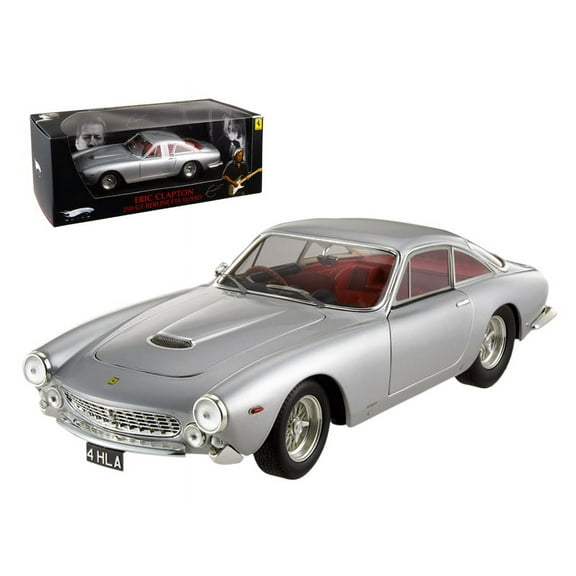 Ferrari 250 GT Berlinetta Lusso RHD Eric Clapton's Car Silver w/ Red Interior "Elite Edition" 1/18 Diecast Model Car Hot Wheels
