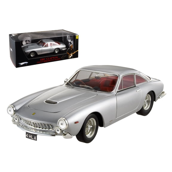 Ferrari 250 GT Berlinetta Lusso RHD Eric Clapton's Car Silver w/ Red Interior "Elite Edition" 1/18 Diecast Model Car Hot Wheels