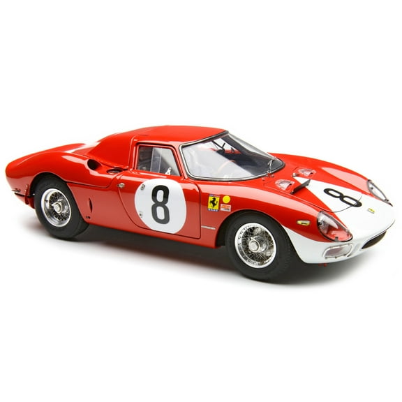 Ferrari 250 LM #8 "N.A.R.T." 2nd Place "12 Hours of Reims" (1964) Limited Edition 1/18 Diecast Model Car by CMC