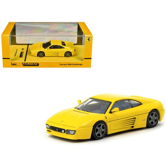 Ferrari 348 Challenge Yellow "Road64" Series 1/64 Diecast Model Car by Tarmac Works