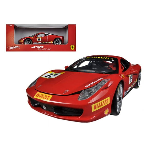 HOTWHEELS (MATTEL) 1/18 - FERRARI 458 Italia Challenge - 2012