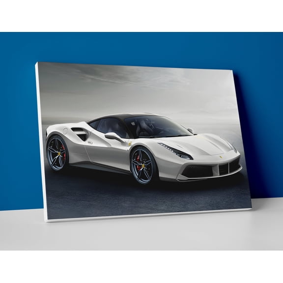 Ferrari 488 GTB Poster or Wrapped Canvas