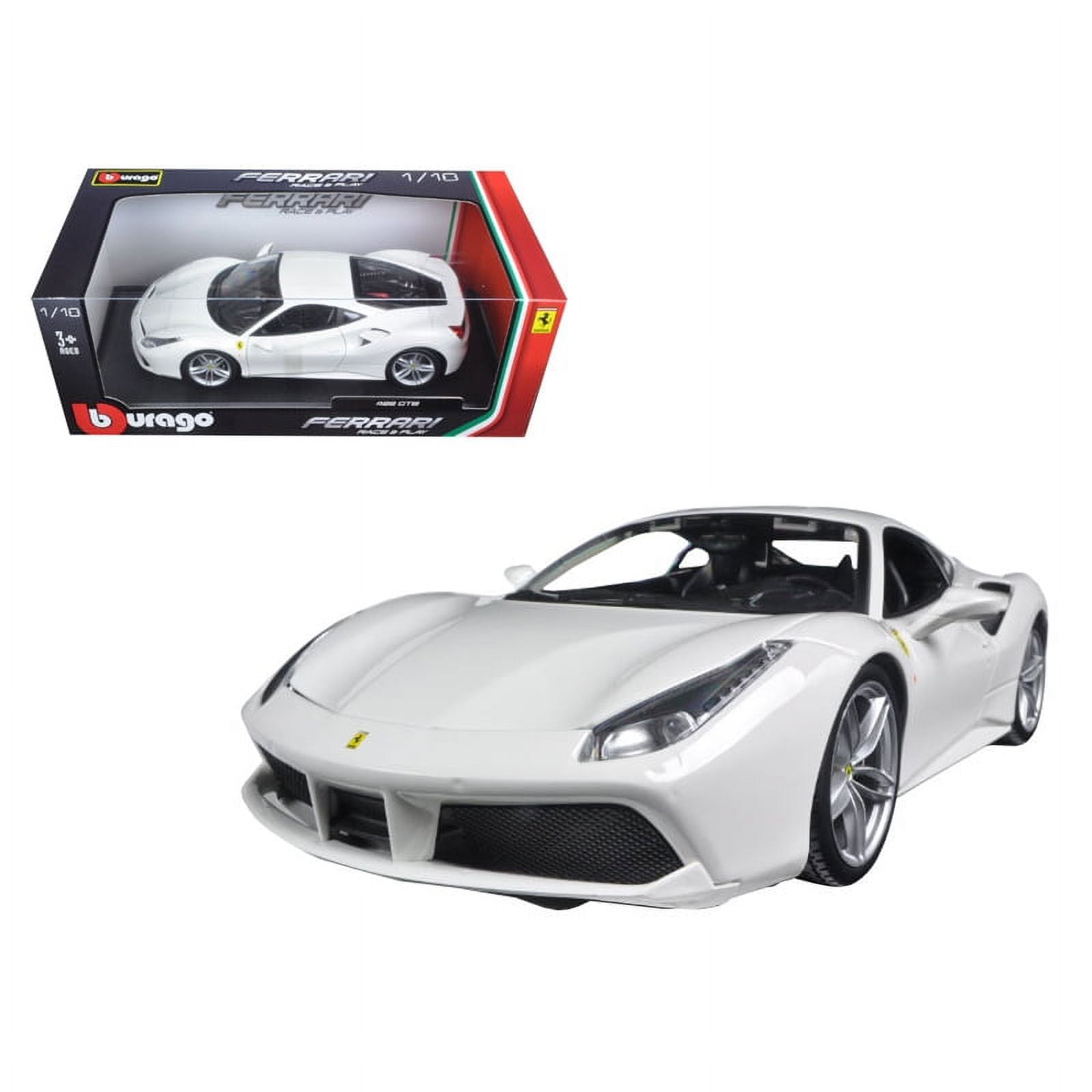 Ferrari 488 GTB White 1/18 Diecast Model Car by Bburago - Walmart.com