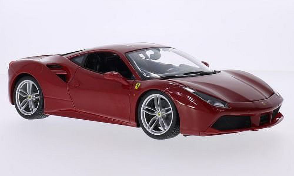 Ferrari 488 GTB, red, 2015, Model Car, Ready-made, Bburago 1:18