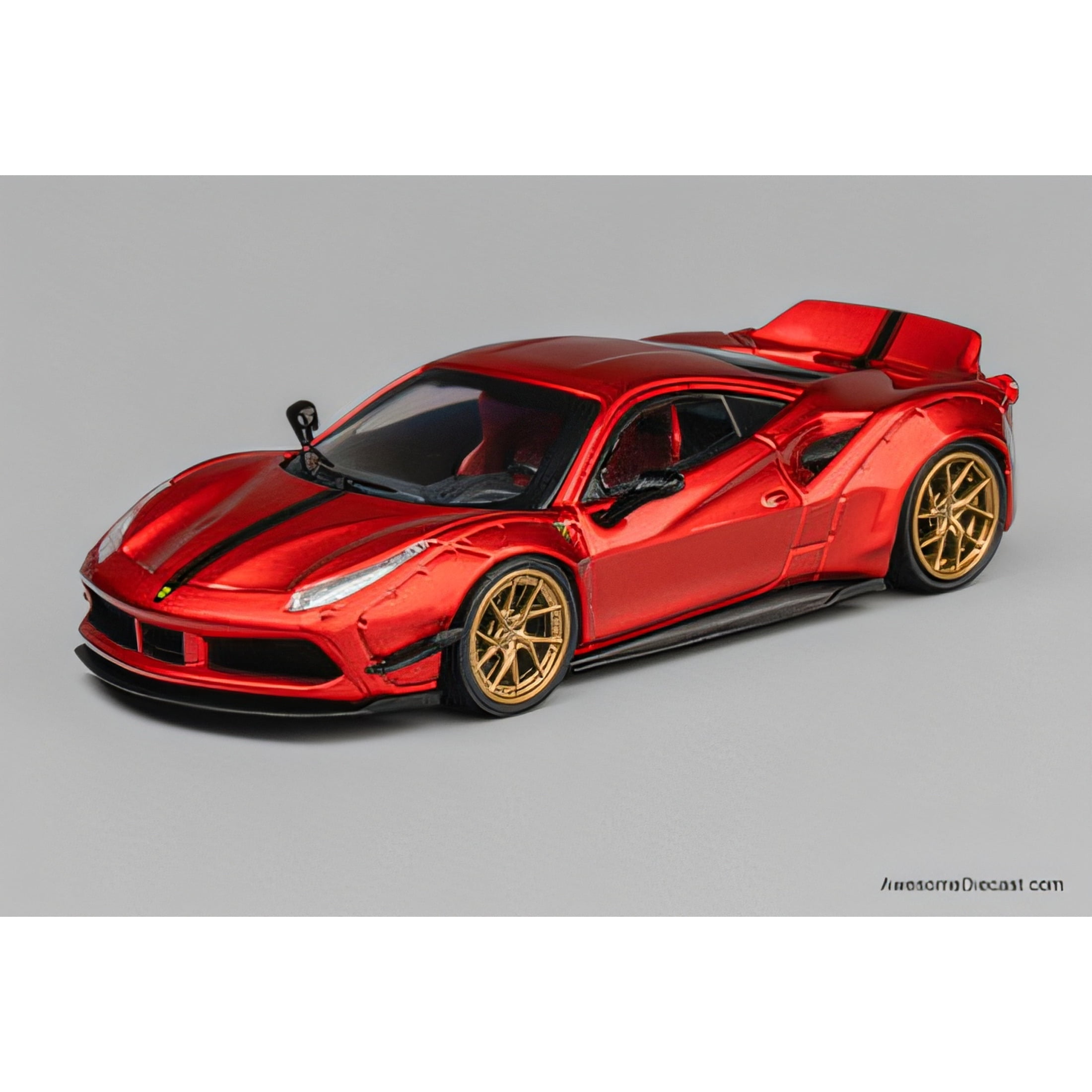 Ferrari 488 Wide Body Lbwk, Metallic Red 1:64 Diecast Model Car by Cm ...