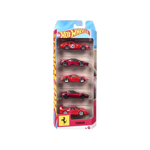 Ferrari 5 piece Set by Hot Wheels Diecast Model Cars by Hot Wheels