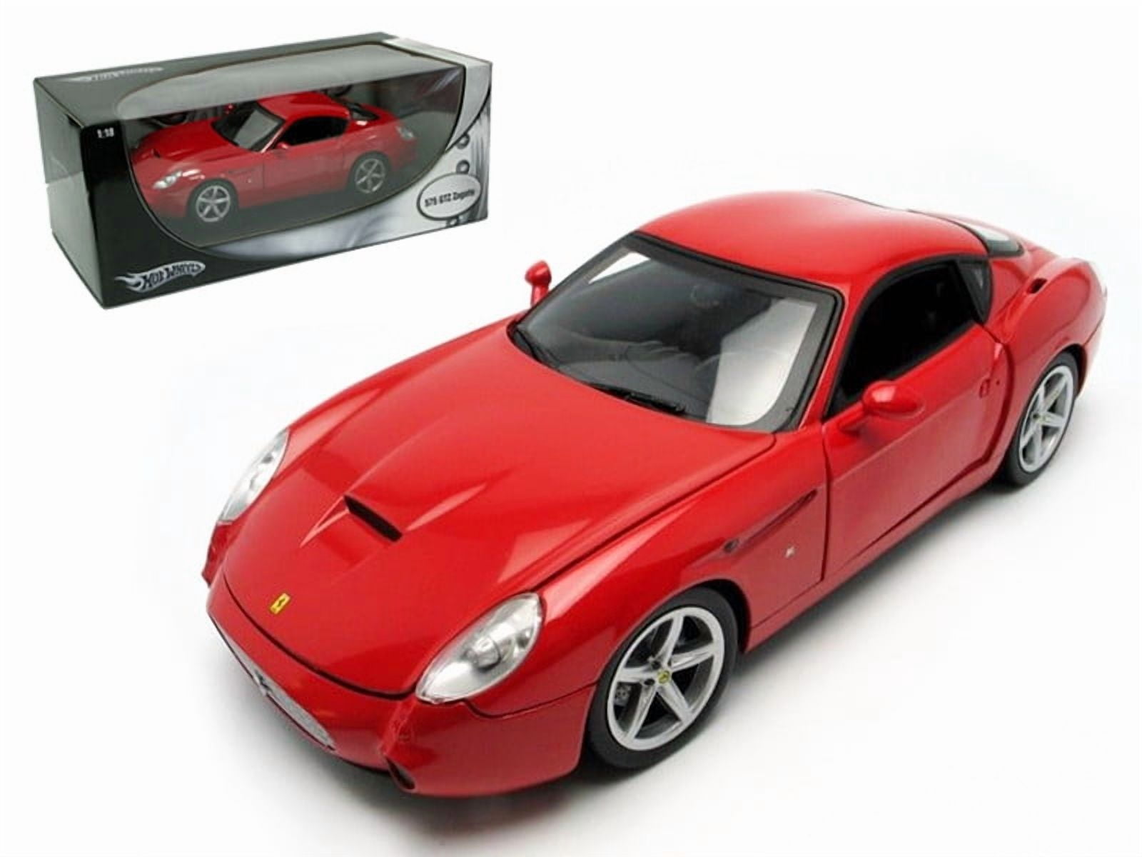 ミニカー 1/18 Hotwheels FERRARI 575 GTZ ZAGATO 1:18 Scale Ferrari 575 GTZ Zagato Red Hot Wheels Model Car