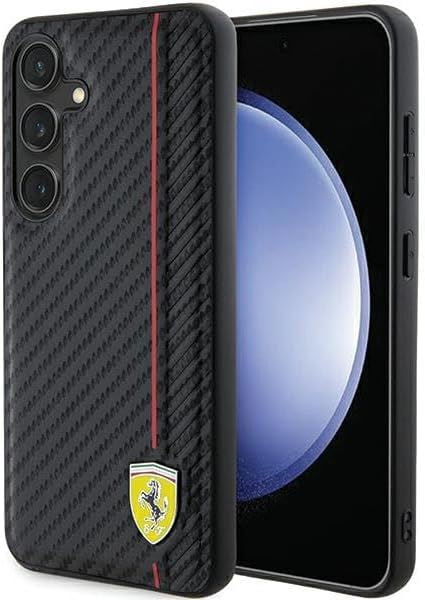 Ferrari Carbon Printed Line Hard Case for Samsung Galaxy S24 6.2" Black -  FEHCS24SN3DUR - Walmart.com