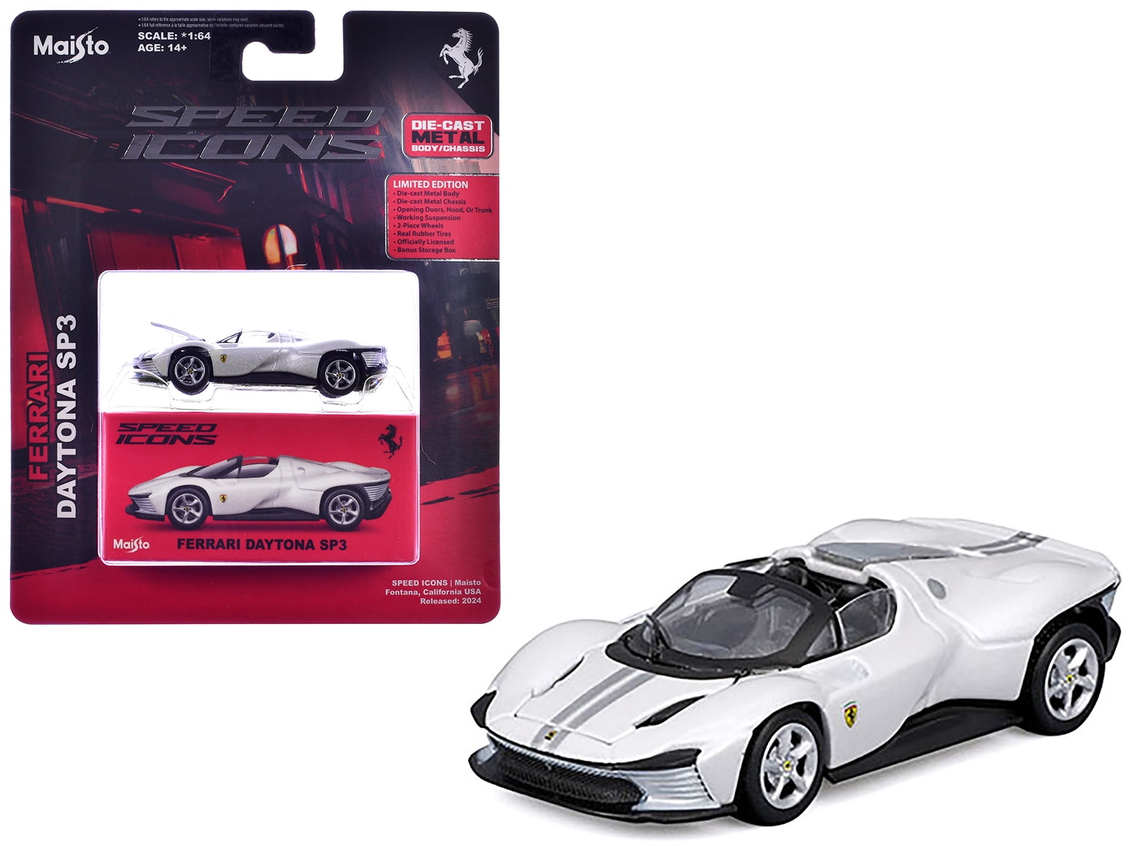 Ferrari Daytona SP3 White Metallic 
