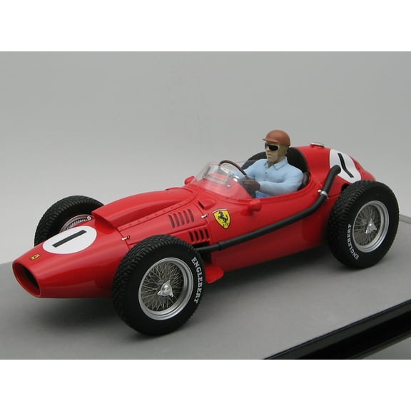 Ferrari Dino 246 #1 Peter Collins Winner "F1 England GP" (1958) w/Driver Figure Ltd Ed to 75 pcs 1/18 Model Car by Tecnomodel
