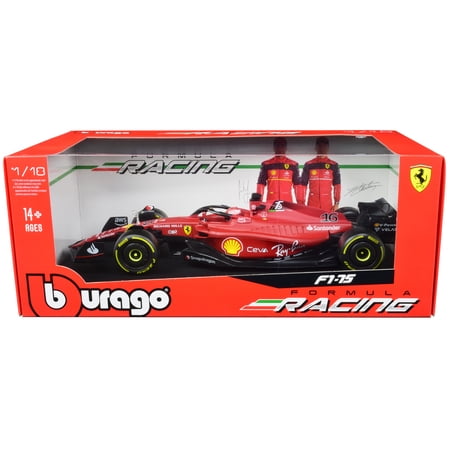 Ferrari F1-75 #16 Charles Leclerc "Ferrari Racing" Formula One F1 (2022) "Formula Racing" 1/18 Diecast Model Car by Bburago