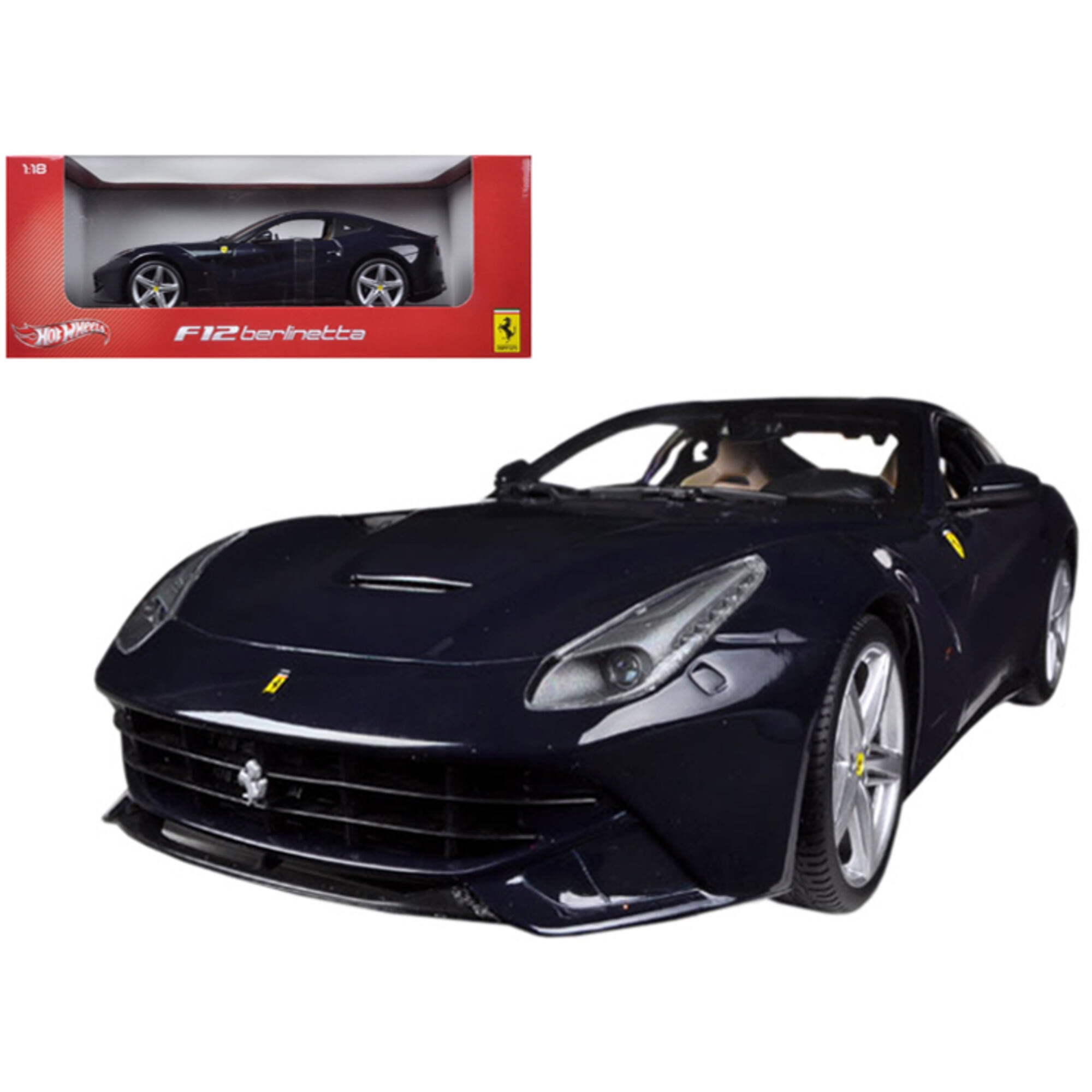 Ferrari F12 Berlinetta Blue 1/18 Diecast Model Car by Hot