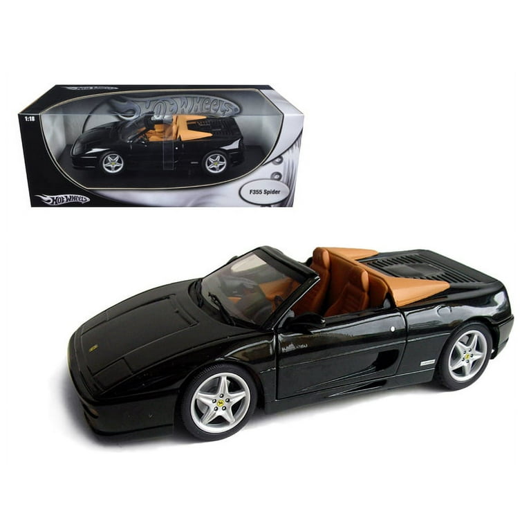 Ferrari F355 Spider 1/18 Black Diecast Model Car b - Walmart.com
