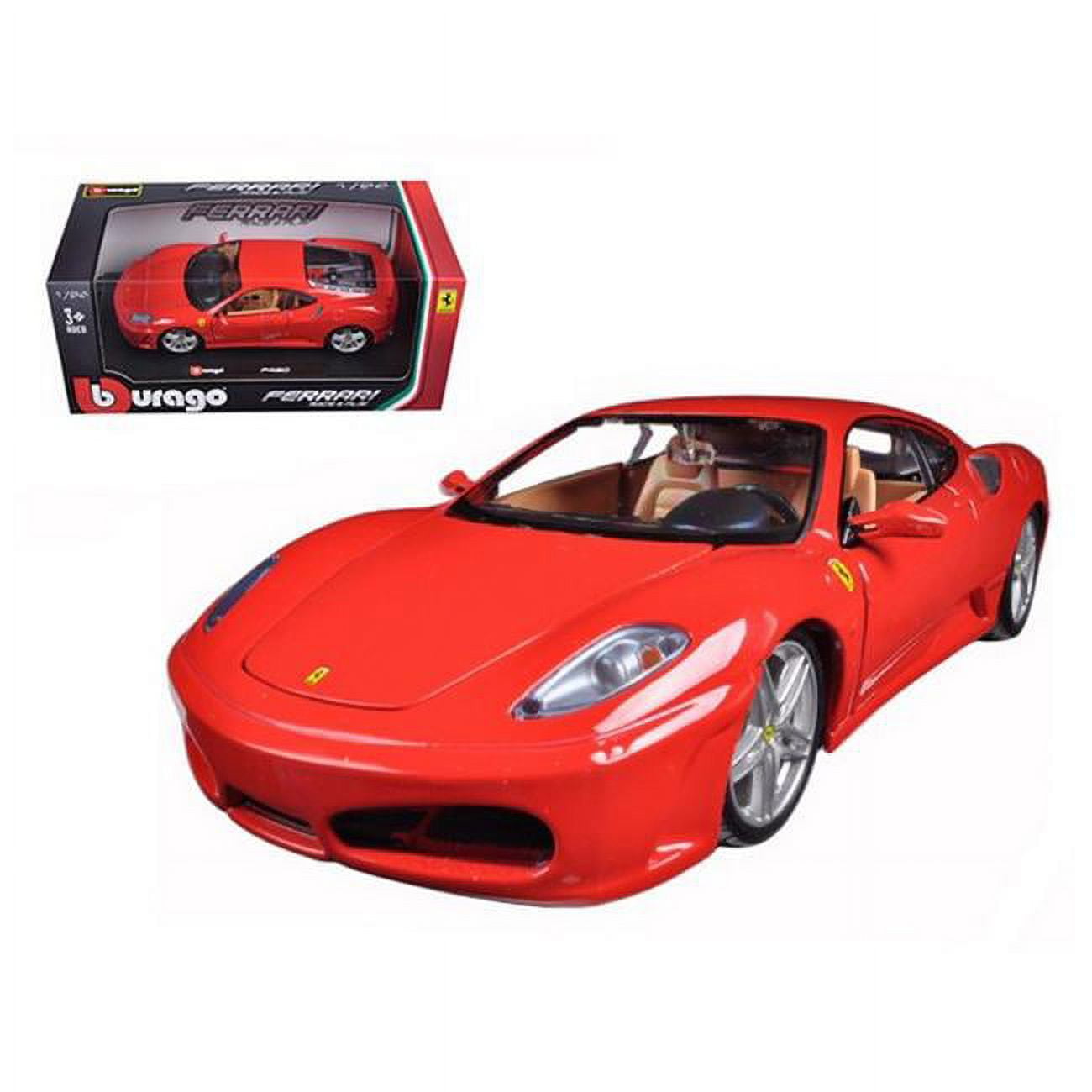 Ferrari F430 Yellow 1/24 Diecast Model Car by Bburago