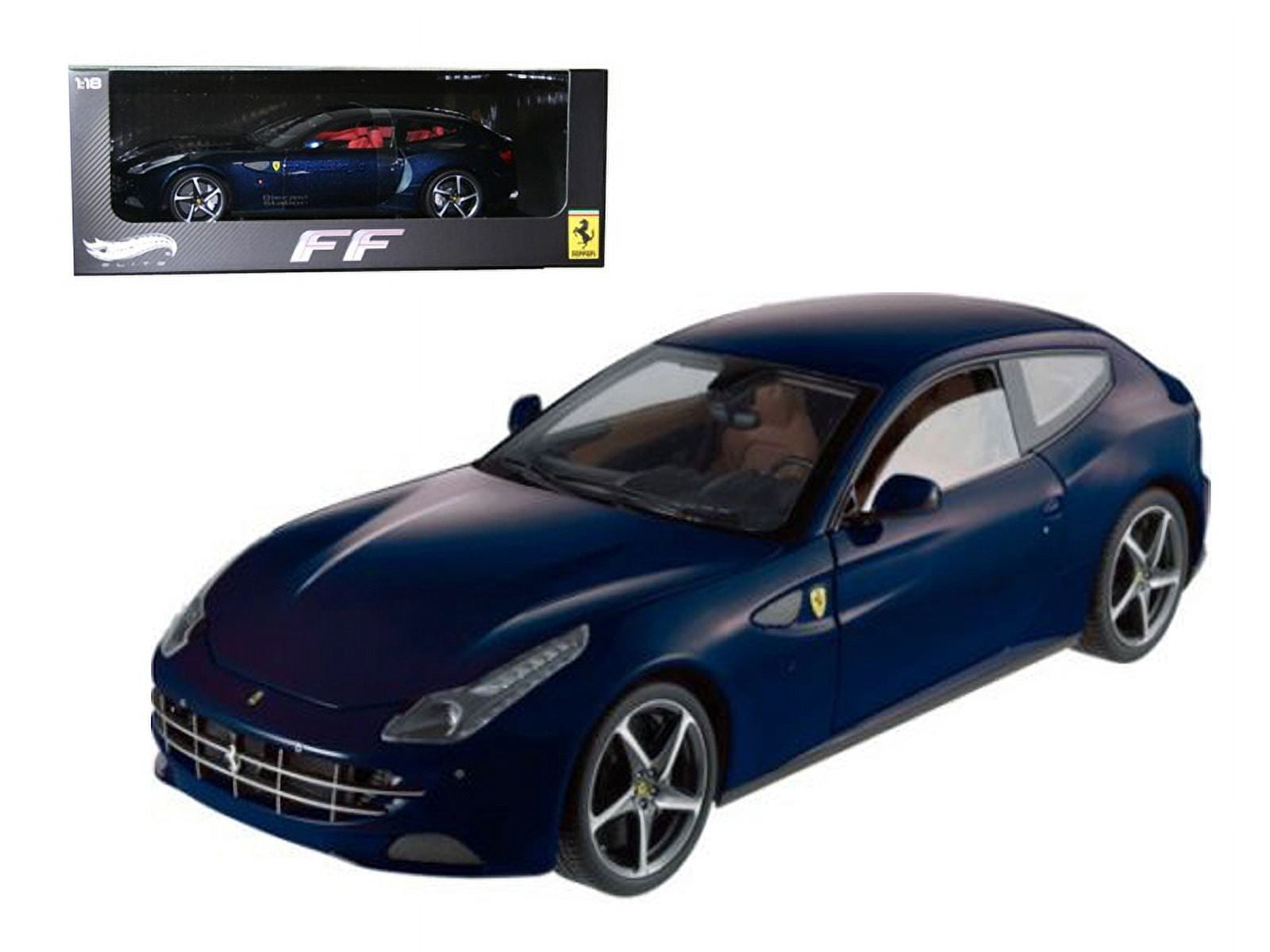Hot Wheels フェラーリFF ダークブルー Ferrari FF GT V12 Blue 1/18 Diecast Model Car by Hotwheels