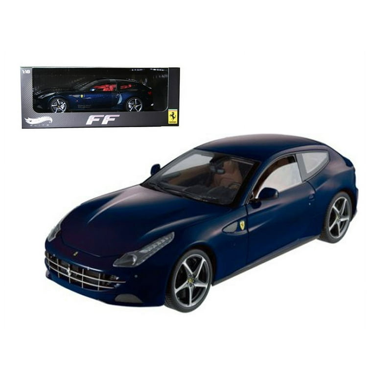 Ferrari FF GT V12 Blue 1/18 by Hotwheels W1118 - Walmart.com
