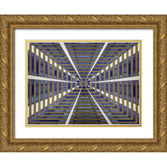 Ferrari, Francesca 24x19 Gold Ornate Wood Framed with Double Matting Museum Art Print Titled - Abstract in London