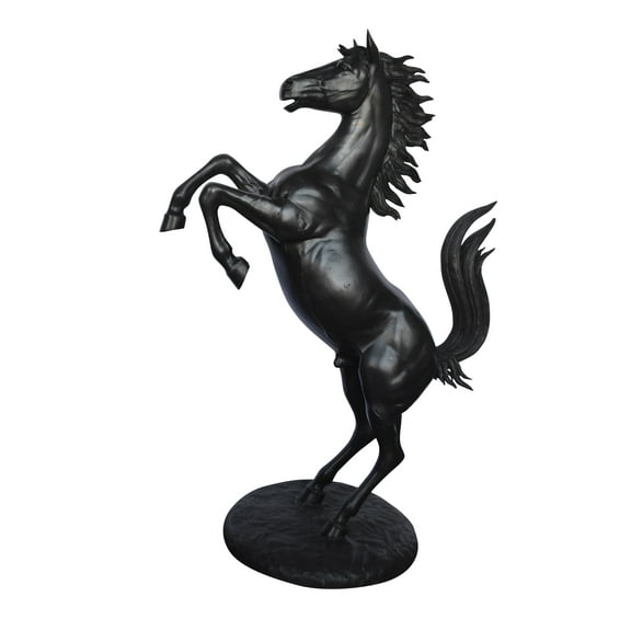 Ferrari Horse Bronze Statue Large - Size: 26"L x 42"W x 61"H.