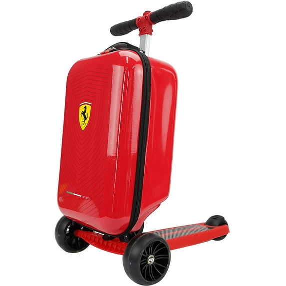Ferrari Kids 3 Wheels Scooter with a Detachable Luggage