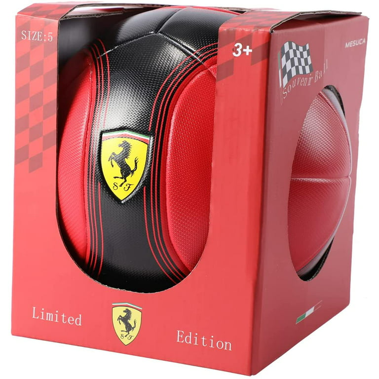 Ferrari Limited Edition No. 5 Carbon Fiber Soccer Ball. Official Match Game Soccer  Ball Size 5 in A Ferrari Official Gift Box. 