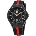thumbnail image 1 of Ferrari Men's 0830079 Race Day Black Dial Black & Red Silicone Strap Watch, 1 of 3