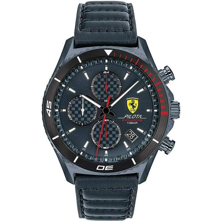 超美品！Scuderia Ferrari メンズパイロットブルークロノグラフ 超美品！Scuderia Ferrari メンズパイロットブルークロノグラフ 超美品