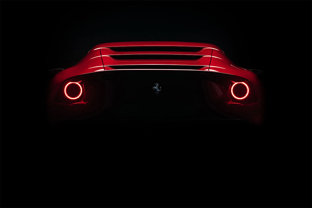 Ferrari Omologata Red Tail Light Wall Indoor - 24x36 Inch Laminated ...