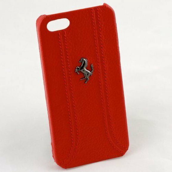 Ferrari Original Cell Phone Case for iPhone 5 - 1 Pack - Retail Packaging - Red
