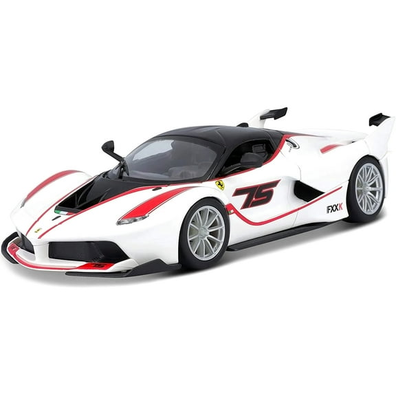 Ferrari Racing FXX-K #75 White 1/24 Diecast Model Car by Bburago