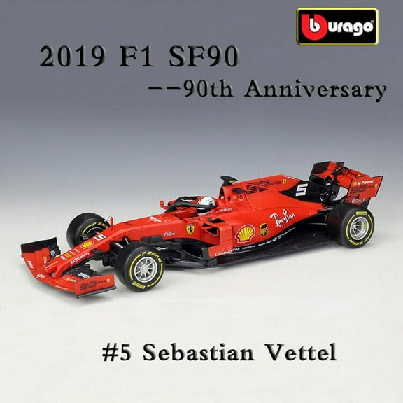 Ferrari Racing SF90 #5 Sebastian Vettel 1/43 Scale Diecast Model Car by Bburago 36814 SV