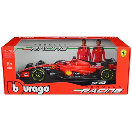 Ferrari SF-23 #16 Charles Leclerc F1 World Championship (2023) "Formula Racing" Series 1/18 Diecast Model Car by Bburago