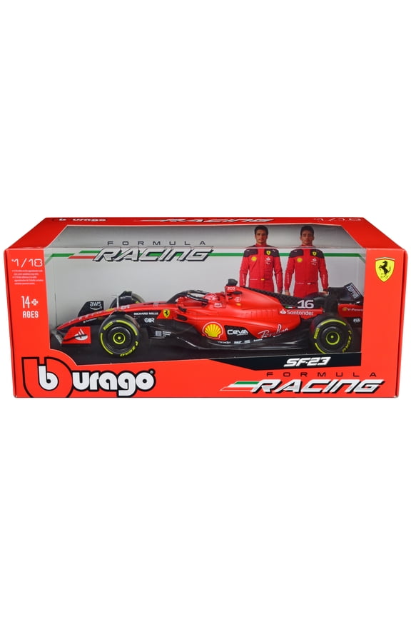 Ferrari SF-23 #16 Charles Leclerc Formula One F1 World Championship (2023) "Formula Racing" Series 1/18 Diecast Model Car by Bburago