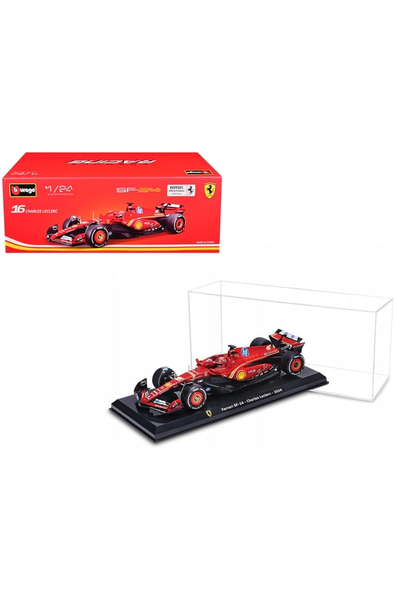 Ferrari SF-24 #16 Charles Leclerc F1 World Championship (2024) "Formula Racing" Series 1/24 Diecast Model Car by Bburago