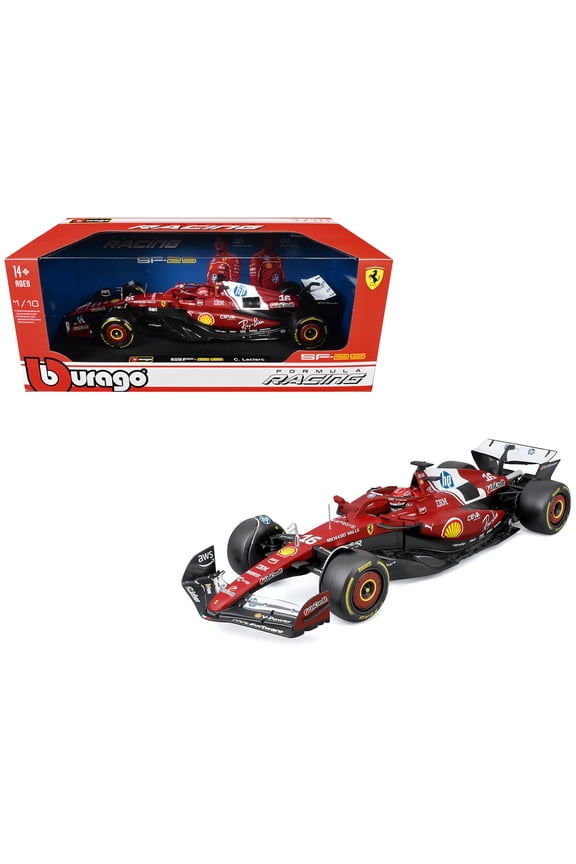 Ferrari SF-25 #16 Charles Leclerc F1 World Championship (2025) "Formula Racing" Series 1/18 Diecast Model Car by Bburago