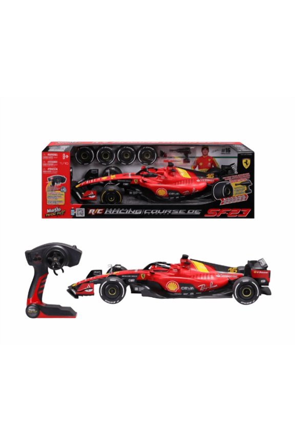 Ferrari SF23 RC Formula Race Car 1:10 Scale with Remote Control, Rechargeable Racing Car