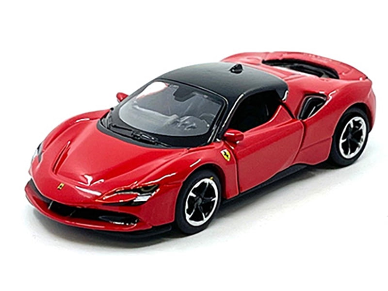 Maisto 1990 Ferrari 348 TS supercar, 1/18 scale red diecast