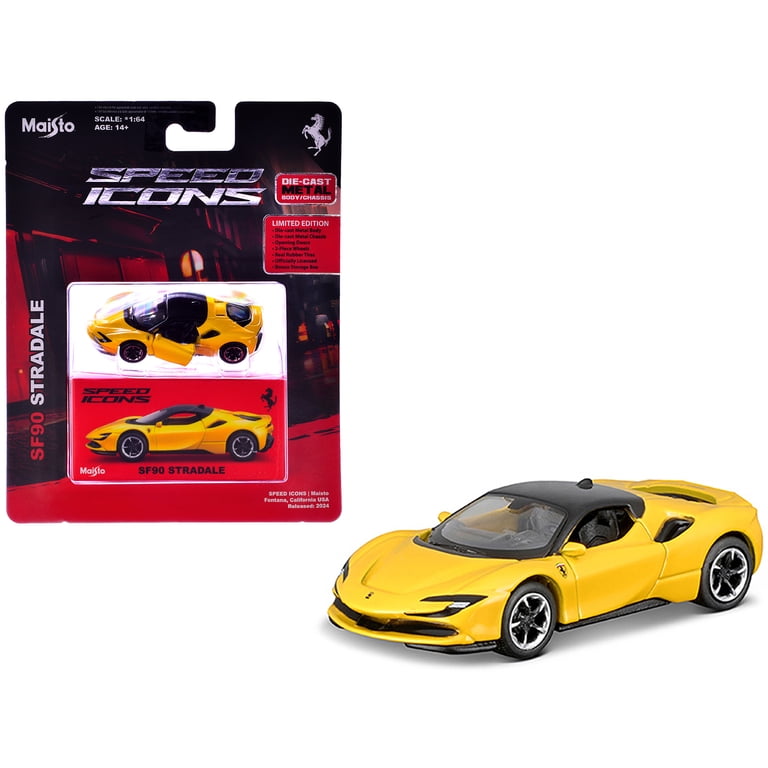 Ferrari SF90 Stradale Yellow with Black Top 