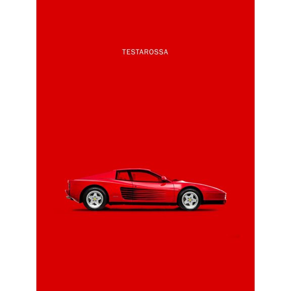 Art.com Ferrari Testarossa 84 Art Print by Mark Rogan, 18" x 24"