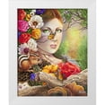 thumbnail image 1 of Ferraro 26x32 White Modern Wood Framed Museum Art Print Titled - The Realm that Beckons Me, 1 of 4