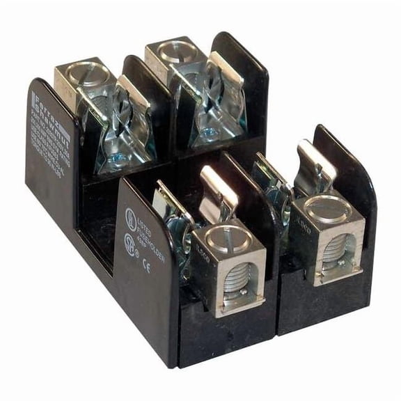 Open Fuse Block, 0 to 30A Amp Range, 250V AC/DC Volt Rating, 2 Poles, Box Lug 20307R