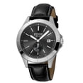 thumbnail image 1 of Ferre Milano FM1G080L0021 Mens Swiss Made Quartz Black Calfskin Leather Strap Watch with Black Dial, 1 of 1