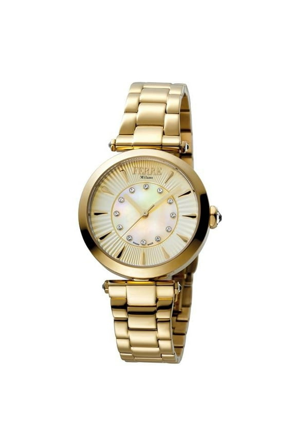 FM1L075M0021 Womens Swiss Made Quartz Gold Bracelet Watch with Gold Dial
