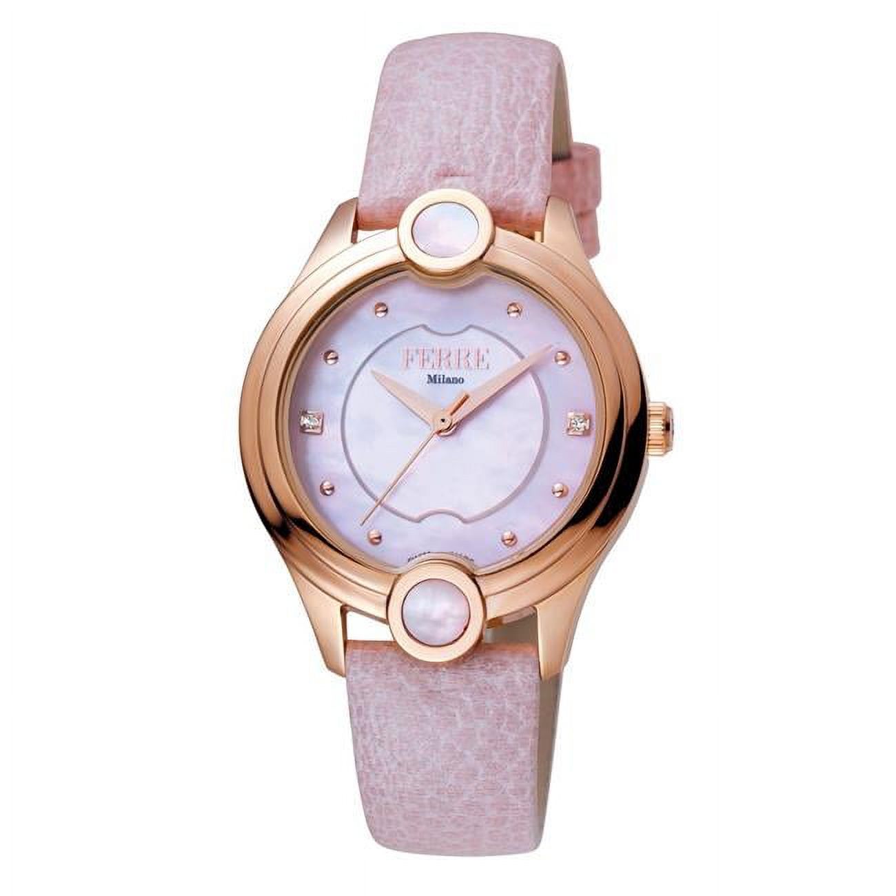 FERRE MILANO Swiss made women’s watch leather strap Ferre Milano Women main image 4