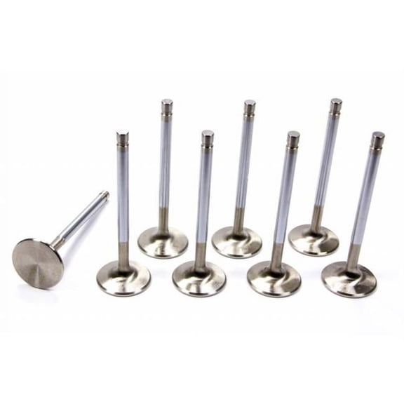 Ferrea F6179-8 Racing Components 6000 Series Valve Stainless Exhaust 1.650 in. Head 0.34 in. Valve Stem 5.060 in. Long - Ford Cleveland & Modified - Set of 8