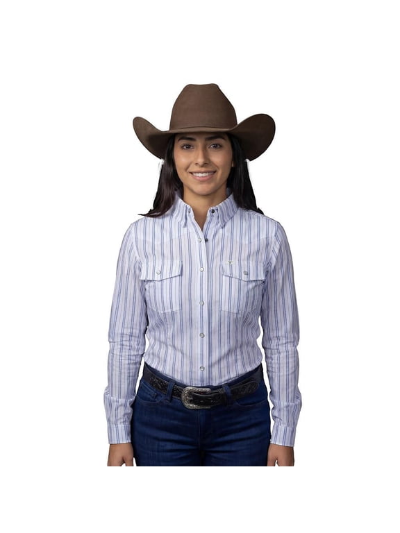Womens Ferrell   Jackie L/S Shirt L Blue